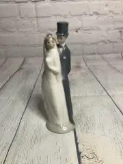 Ceramic Bride And Groom 6 Inch Wedding Cake Topper. Hand Made! Z1