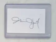 Clive Lloyd Signed Cricket Index Card In Toploader West Indies Legend