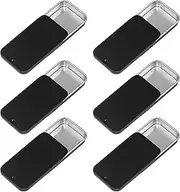 1st Choice Empty Slide Top Tin Containers for Lip Balm, Crafts, Storage Kit - .25oz, 6 Pack
