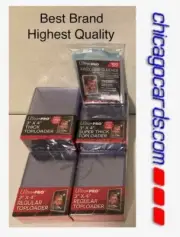 *NEW* Ultra PRO 100 Easy Grip Sleeves & 100 Toploders Combo: Regular 75 100 pt