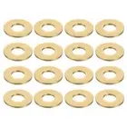 60Pcs Brass Flat Washer, M6x14x1mm Brass Washer Assortment for Screws Bolts