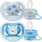 Philips Ultra Air Dummy 6-18 Months, Breathable Orthodontic Soother, BPA Free,