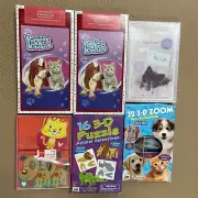 LOT Puppies Kittens Animals Valentines Day Cards Childrens 3D Stickers Assorted
