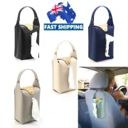 Hanging Tissue Box PU Leather Multi-purpose Car Tissue Holder Suitable For Car