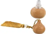CALLARON Refillable Bamboo Essential Oil Roller Bottle Travel Container for Perfume Aromatherapy Compact Design for Versatile Dispensing of Fragrances Liquids for Outdoor Work Use