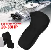 600D Black Heavy Duty Full Outboard Engine Boat Cover Engine For 20-30HP Motor