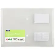J.Burrows Recycled A4 Document Wallet Clear 4 Pack