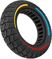 ZAITUO 10x3 (80/65-6), 255x80, 10" Off-Road Honeycomb Tire, 10" Air Pocket Non-Pneumatic Solid Tire, Slotted 43mm Replacement Zero 10X / VSETT 10+, Kaabo Electric Scooter Wheel Parts (1)