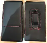 For Nokia X20 Nokia G10 Black PU Leather Tradesman Belt Clip Loop Case Pouch