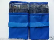 2 pcs Blue Fishing Lure Bag - 6 Pocket Lure jig Bags Roll up Trolling Bag
