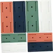 Vaguelly 8Pcs Wall Mounted Socket Holder Self Adhesive Power Strip Rack for Cable Management Easy Installation Space Saving Design for Home and Office Use