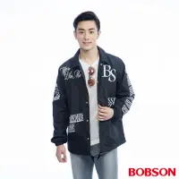 在飛比找momo購物網優惠-【BOBSON】男款寬版印圖外套(黑26001-88)