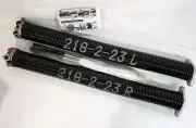 Set Garage Torsion Springs 218-2-23 2" ID 23" Long Coated Winding Bars & Gloves