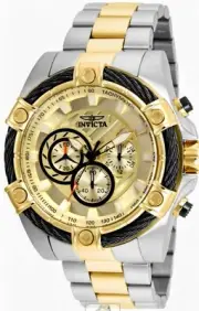 INVICTA BOLT MEN'S CHRONOGRAPH, TRINITE+NIGHT GLOW, TACHYMETER WATCH.25518