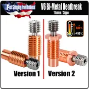 V6 Heat Break All Metal High Temp Titanium and Copper Bi-Metal for V6 Hotend