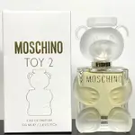 💓優選香水香氣（MOSCHINO）莫斯奇諾/夢仙奴 TOY 2泰迪熊（白瓶）小熊女士 持久全新淡香精100ML