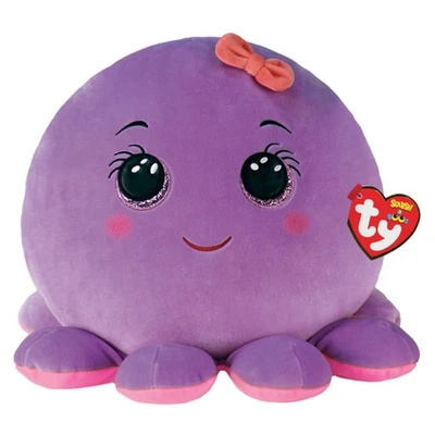 TY Squishy Beanies Octavia the Purple Octopus Toy 25cm Plush
