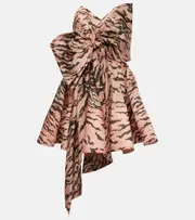 [Zimmermann] Zimmermann Matchmaker bow-detail silk minidress AU 14 pink