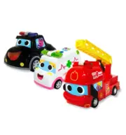 Pinkfong Super Rescue Car Police Ambulance Fire Truck Korean Songs LED Light Toy