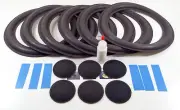 Carver Amazing Silver Speakers 12" Woofer Kit w/ Shims, 6 Foams & Dust Caps!!!