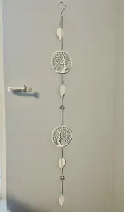 White Metal Wall Hanging Tree Of Life. Home Wall Decor