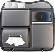 Car Rubbish Bin Back of Seat - 2 in 1 Back Seat Trash Can Container Tissue Organizer for Auto | Multi-Functional Car Portable Waste Can for Auto, SUV, RV