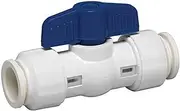 LLC 117-8-12-12b 1/2", Push Fit, PVC Ball Valve