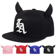 Embroidered Unisex Ox Horn Hip Hop Cap Adjustable Sun Hat
