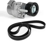 Drive Belt Tensioner Kit Compatible with 2008-2009 Saturn Astra XE, for 2011-2015 Chevrolet Cruze, 2016 Cruze Limited, 2012-2017 Sonic, L4 1.8L #Replace 25191534 Serpentine Belt and Tensioner