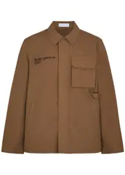Helmut Lang Logo Cotton-blend Jacket - Brown - L L