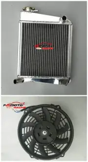 Aluminum Radiator+Fan For 1992-1997 Austin Rover Mini Cooper Switch 1275 GT MT