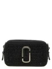 [Marc Jacobs] Marc Jacobs-The Crystal Canvas Snapshot Borse A Tracolla Nero-Donna OS
