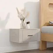 Wall-Mounted Bedside Cabinets, 50x36x25 cm, Concrete Grey Floating Nightstands, Engineered Wood, Space-Saving Modern Bedroom Side Tables