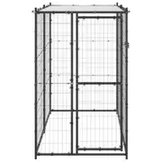 Outdoor Dog Kennel Roof Shelter Pet House Pen Run Puppy Enclosure Steel Cage