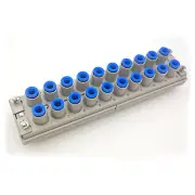 A● SMC KDM20-04 Pneumatic Manifold, Series Compatibility: KDM20, Plug-in Elec
