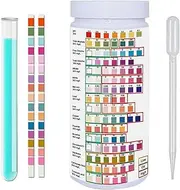 Folpus 16 in 1 Water Testing Kits Multifunctional with Tube and Dropper Drinking Water Quality Test Universal Accurate PH Test Strips for Home Pond, 50pcs