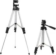 PEPLAYTAL Portable Camera Tripod Stand Holder Joint Design with Phone Clamp Mount Lightweight Tripod for Camera and Smartphone for Outdoor and Travel Photography