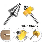 T-Slot Rabbet Router Bit with 7 Bearing 1/4" Shank Woodworking Tool Tenon Cutter