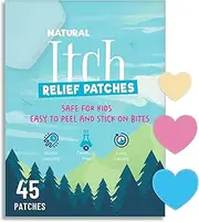Itch Relief Patches for Kids 45 Colorful Patches, Anti Itch Stickers, Fast Bite Itch Relief, Reduce Swelling Itching, Summer Travel Essentials for Outdoor, Camp, Hiking