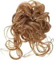 LOLIPPYY Messy Bun Hairpiece for Women Curly Hair Bun Scrunchy Natural Loose Chignon Effect Easy to Wear Ponytail Extension for Weddings Prom Office Daily Use Adds Volume Fullness