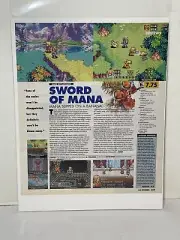 2003 Sword of Mana PREVIEW PAGE Print Ad/Poster Original Official RPG Art