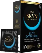 3PACK SKYN Elite Extra Lubricated Non-Latex Condoms, 10 Count America's Number 1