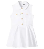 [Balmain Kids] Balmain Kids Denim dress Y 14 white