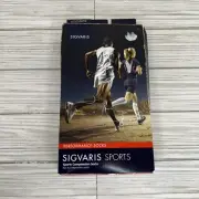 Sigvaris 412CMM59 Performance Sports Compression Socks 20-30mmHg Red Size MM NIB