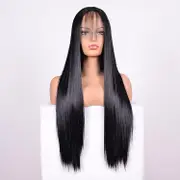14 Straight Lace Front Human Hair Wig - Style 1 no Code