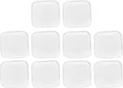 Transparent Square Shape Eyelash Extension Pad Silicone False Lash Stand Tray Holder for Efficient Grafting Eyelash Salon