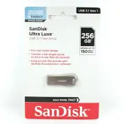 SanDisk Ultra Luxe USB 3.1 256GB Flash Drive SDCZ74-256G-A46 New