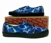 Vans Authentic Lightning Style Mens Size 9.5 Sneaker Blue Shoes Skateboarding