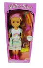 Glitter Girl Blonde Brie Doll 14-inch Poseable w/Hair dressing Accessories