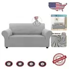 Jacquard Fabric Slipcover for 2 Cushion Loveseat - Stylish Medium Size Cover